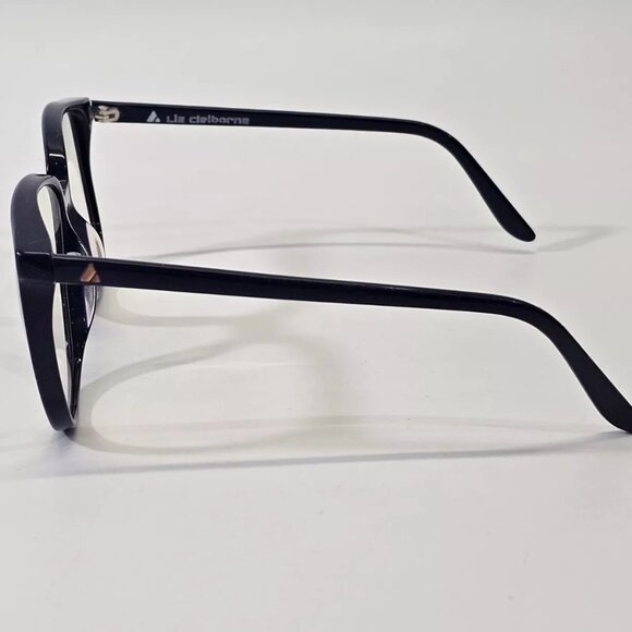 VINTAGE Liz Claiborne LC No. 12 Navy Blue Oversized Plastic Frames Glasses EUC - Picture 2 of 9